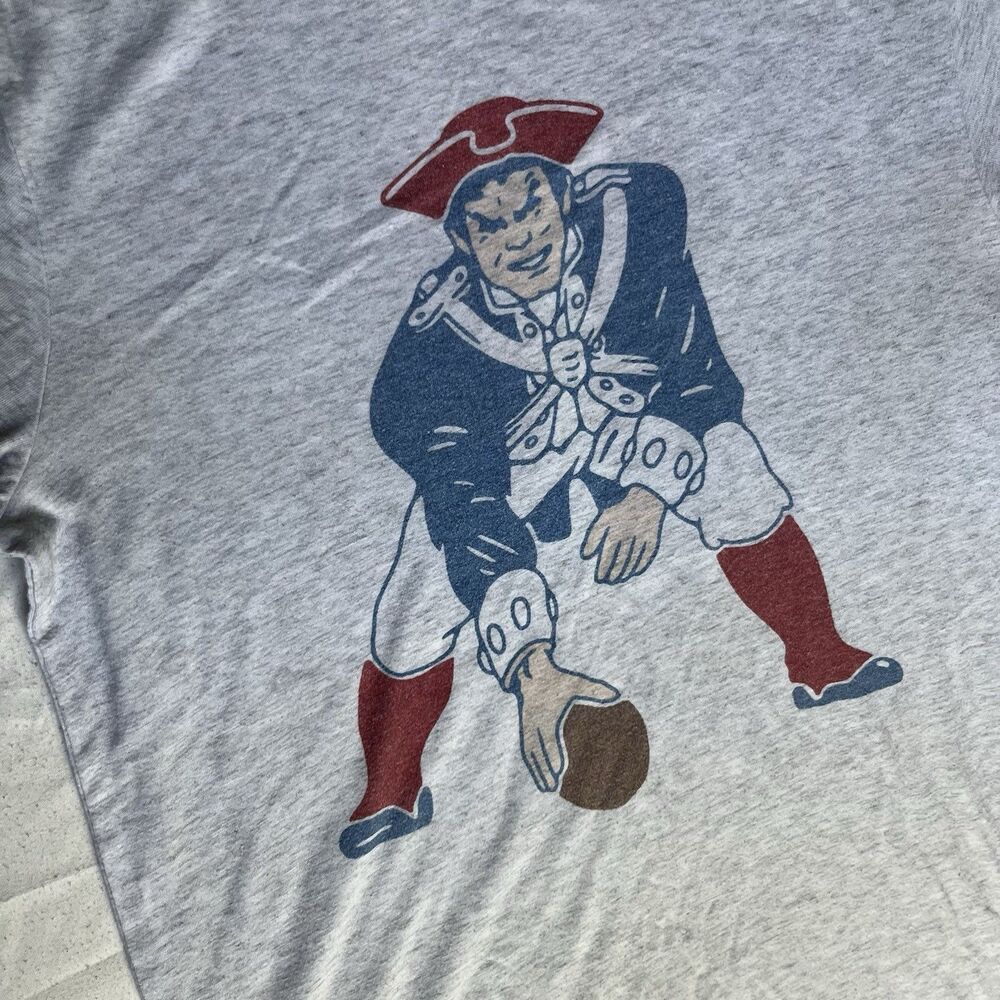 New England Patriots T Shirt XS Gray Homage NFL Football Throwback Retro Logo - Picture 3 of 8